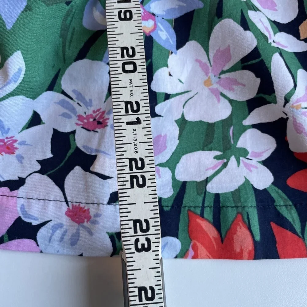Old Navy Puff-Sleeve Smocked Swing Blouse Size XL Blue Floral Cottagecore NWT